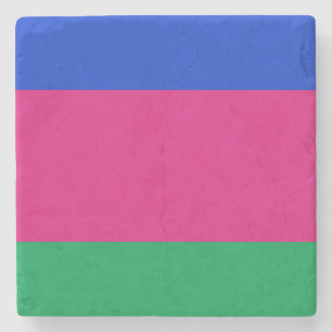 Vlag van de Koebaanse Volksrepubliek Stenen Onderzetter