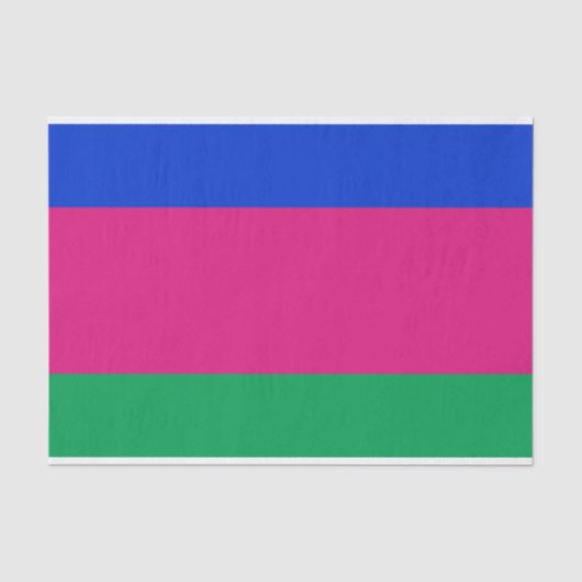 Vlag van de Koebaanse Volksrepubliek Tissuepapier (Voorkant)
