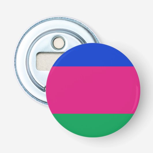 Vlag van de Koeban Volksrepubliek Button Flesopener (Voorkant)