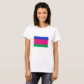 Vlag van de Koeban Volksrepubliek T-shirt (Voorkant volledig)