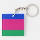 Vlag van de Koebanische Volksrepubliek Sleutelhanger (Achterkant)