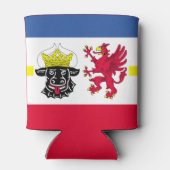 Vlag van de Koelbox Mecklenburg-Western Pommeren Blikjeskoeler (Achterkant)