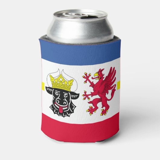 Vlag van de Koelbox Mecklenburg-Western Pommeren Blikjeskoeler (Blikje Achterkant)