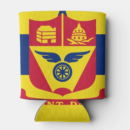 Vlag van de Koelbox St Paul, Minnesota Blikjeskoeler (Achterkant)