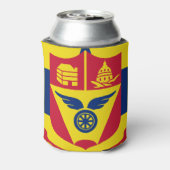 Vlag van de Koelbox St Paul, Minnesota Blikjeskoeler (Blikje Achterkant)