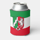 Vlag van de Koelbox van Noordrijn-Westfalen Blikjeskoeler (Blikje Achterkant)