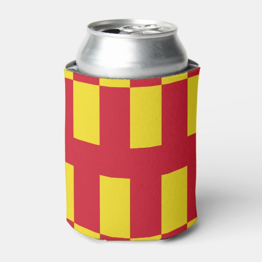 Vlag van de Koelbox van Northumberland Blikjeskoeler (Blikje Voorkant)