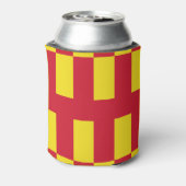 Vlag van de Koelbox van Northumberland Blikjeskoeler (Blikje Achterkant)