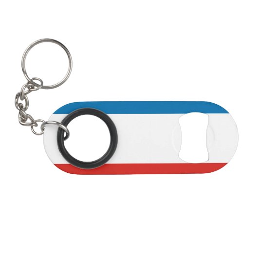 Vlag van de Krim Mini Flessenopener (Voorkant (Horizontaal))