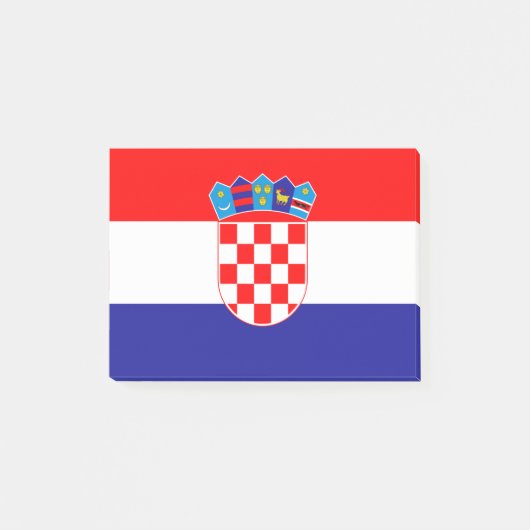 Vlag van de Kroatische Post-it® notes (Voorkant)