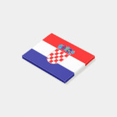 Vlag van de Kroatische Post-it® notes (Schuin)