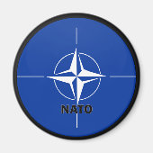 Vlag van de kwaliteit Nato Roundel Magneet (Voorkant)