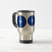 Vlag van de kwaliteit Nato Roundel Reisbeker (Voorkant links)