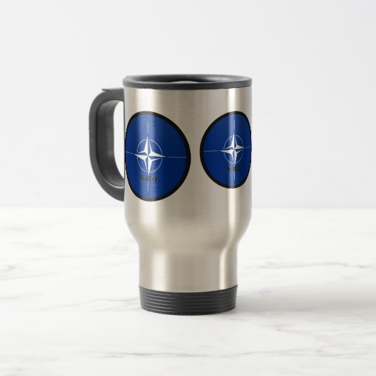 Vlag van de kwaliteit Nato Roundel Reisbeker (Voorkant links)