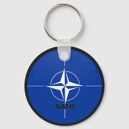 Vlag van de kwaliteit Nato Roundel Sleutelhanger (Voorkant)