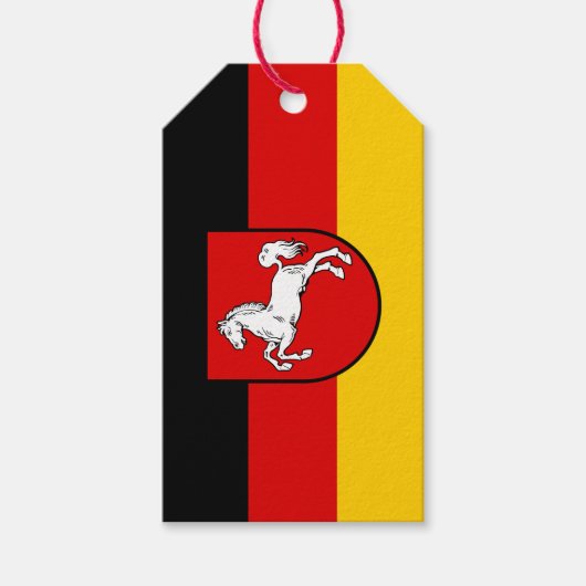 Vlag van de Labels van de Niedersachsen Gift Cadeaulabel (Voorkant)