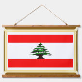 Vlag van de Libanese Wall Art Tapestry Hangend Wandkleed (Voorkant)