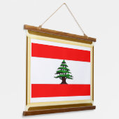 Vlag van de Libanese Wall Art Tapestry Hangend Wandkleed (Gebogen)