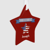 Vlag van de luchtmacht van de strijdkrachten - Aan Ornament (voorkant)