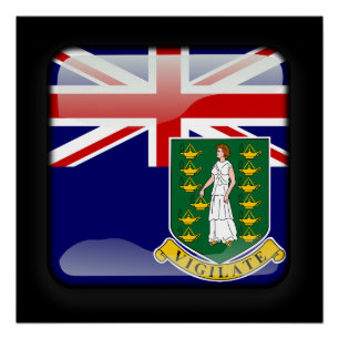 Vlag van de Maagdeneilanden Poster