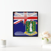 Vlag van de Maagdeneilanden Vierkante Klok (Huis)
