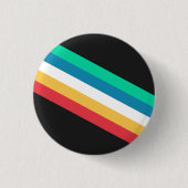 Vlag van de Maand van Trots op een Beperking Ronde Button 3,2 Cm (Voorkant)