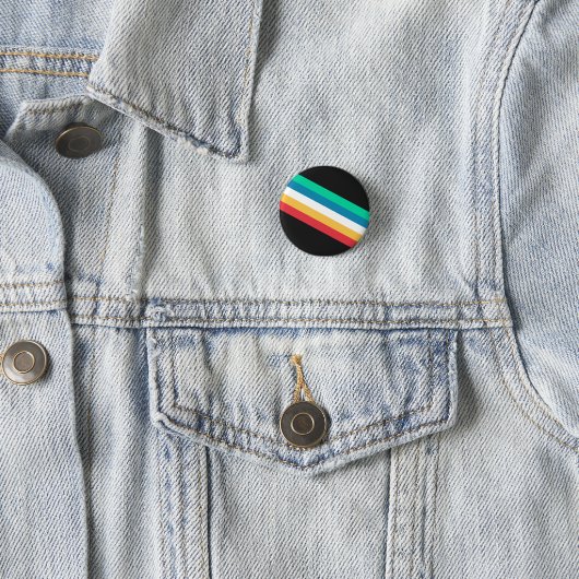 Vlag van de Maand van Trots op een Beperking Ronde Button 3,2 Cm (In situ)