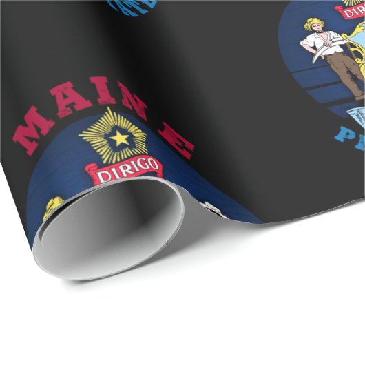 VLAG VAN DE MAINE-PINUSSTAAT CADEAUPAPIER (Rol Hoek)
