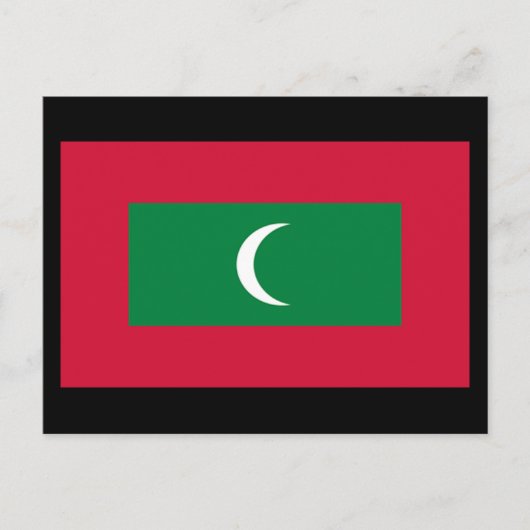 Vlag van de Malediven Briefkaart (Voorkant)