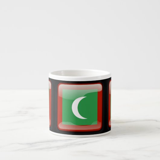 Vlag van de Malediven Espresso Kop (Voorkant)