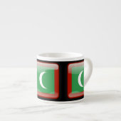 Vlag van de Malediven Espresso Kop (Voorkant rechts)