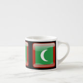 Vlag van de Malediven Espresso Kop (Rechts)