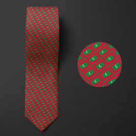 Vlag van de Malediven Patroon Stropdas