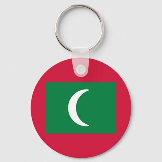 Vlag van de Malediven Sleutelhanger (Voorkant)