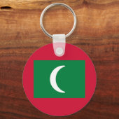 Vlag van de Malediven Sleutelhanger (Voorkant)