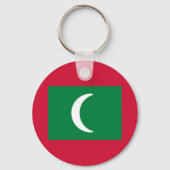 Vlag van de Malediven Sleutelhanger (Achterkant)