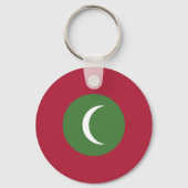 Vlag van de Malediven Sleutelhanger (Voorkant)