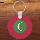 Vlag van de Malediven Sleutelhanger (Voorkant)