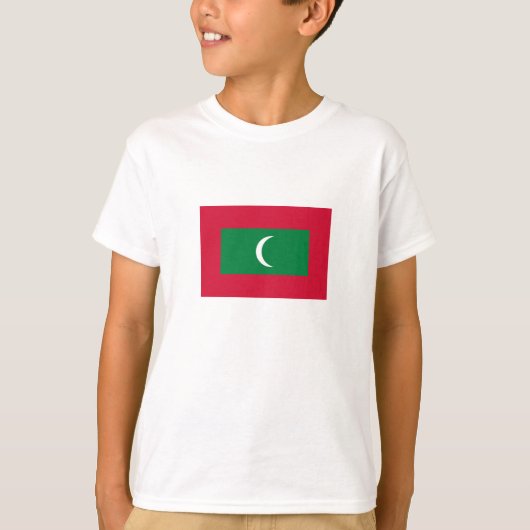 Vlag van de Malediven T-shirt (Voorkant)