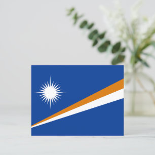 Vlag van de Marshalleilanden Briefkaart