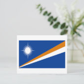 Vlag van de Marshalleilanden Briefkaart (Staand voorkant)