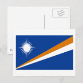 Vlag van de Marshalleilanden Briefkaart (Voorkant / Achterkant)