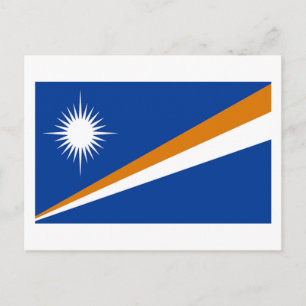 Vlag van de Marshalleilanden Briefkaart