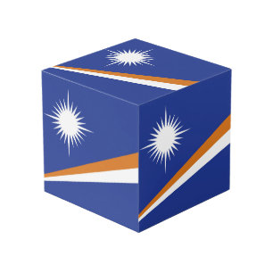 Vlag van de Marshalleilanden Kubus