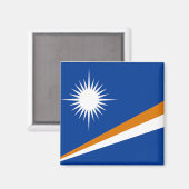 Vlag van de Marshalleilanden Magneet (Voorkant / Achterkant)