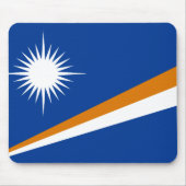 Vlag van de Marshalleilanden Mousepad Muismat (Voorkant)