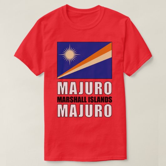 Vlag van de Marshalleilanden T-shirt (Design voorkant)