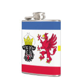 Vlag van de Mecklenburg-Westerne Pommeren Heupfles (Links)