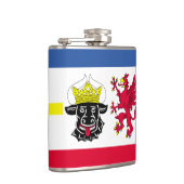 Vlag van de Mecklenburg-Westerne Pommeren Heupfles (Rechts)