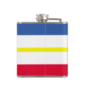 Vlag van de Mecklenburg-Westerne pommeren Kolf Heupfles (Achterkant)